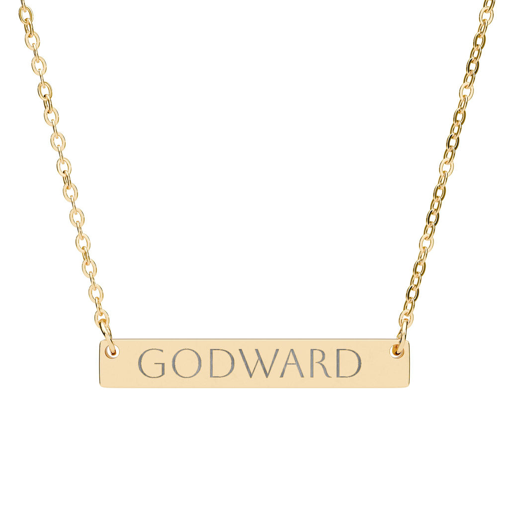 Godward Engraved Bar Necklace