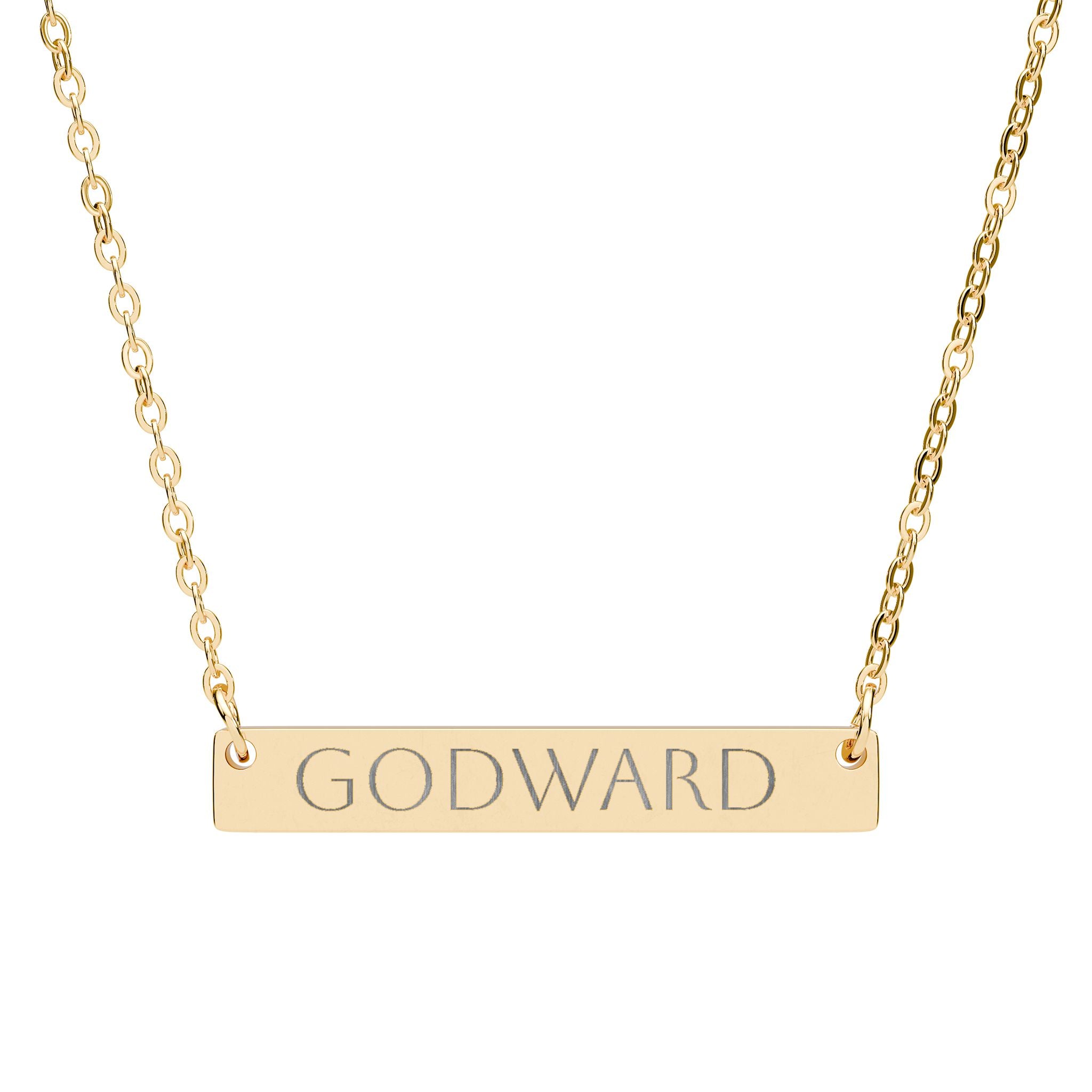 Godward Engraved Bar Necklace