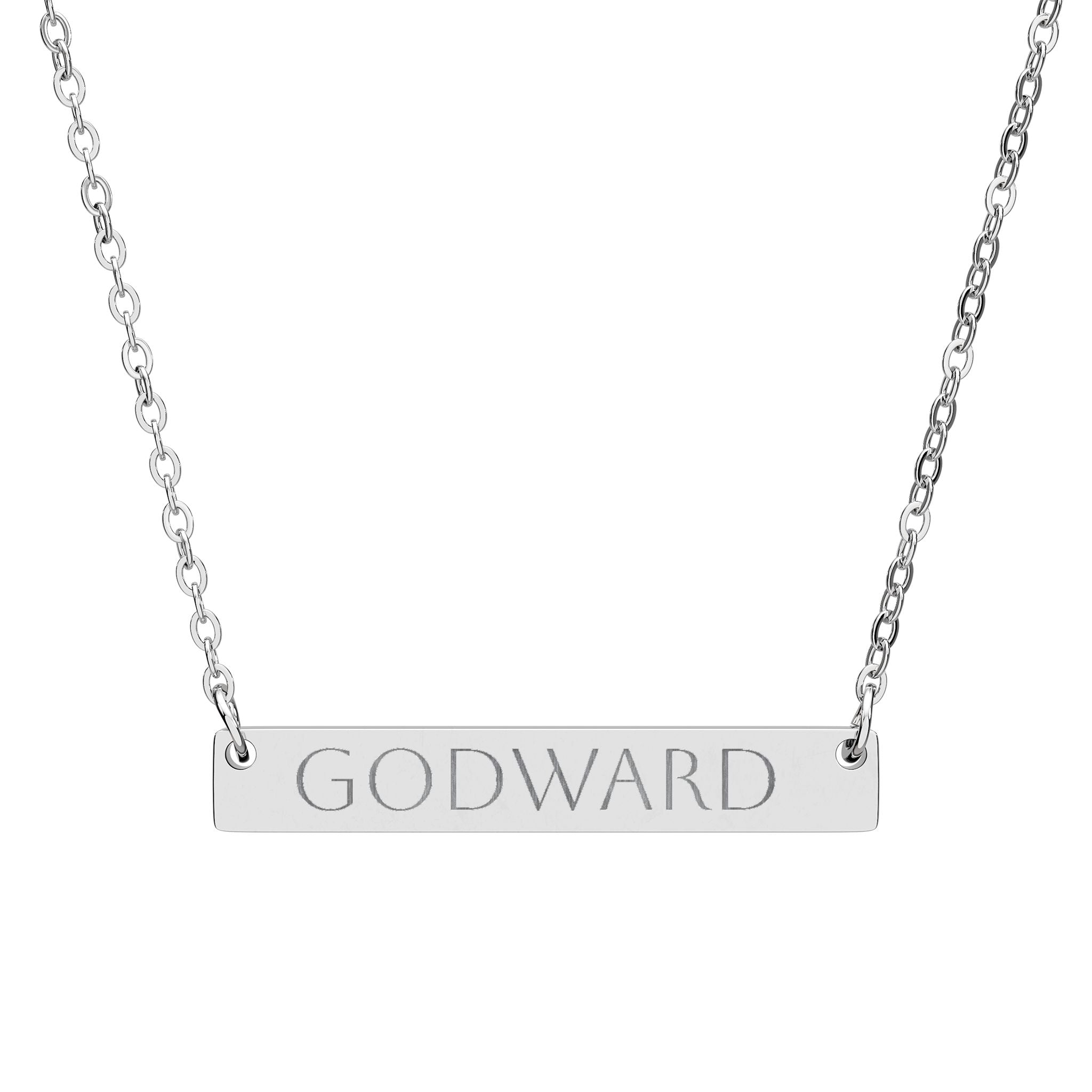 Godward Engraved Bar Necklace
