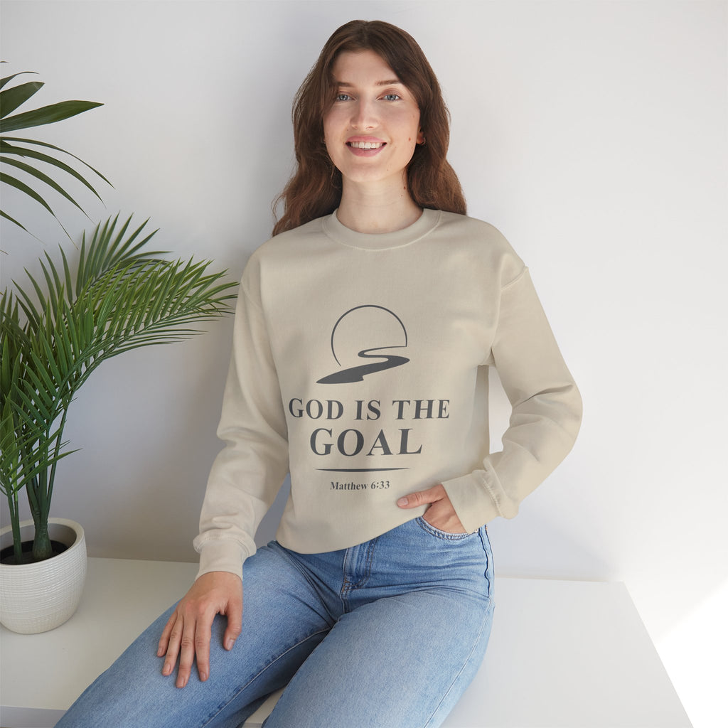 God is the Goal Crewneck Sweatshirt