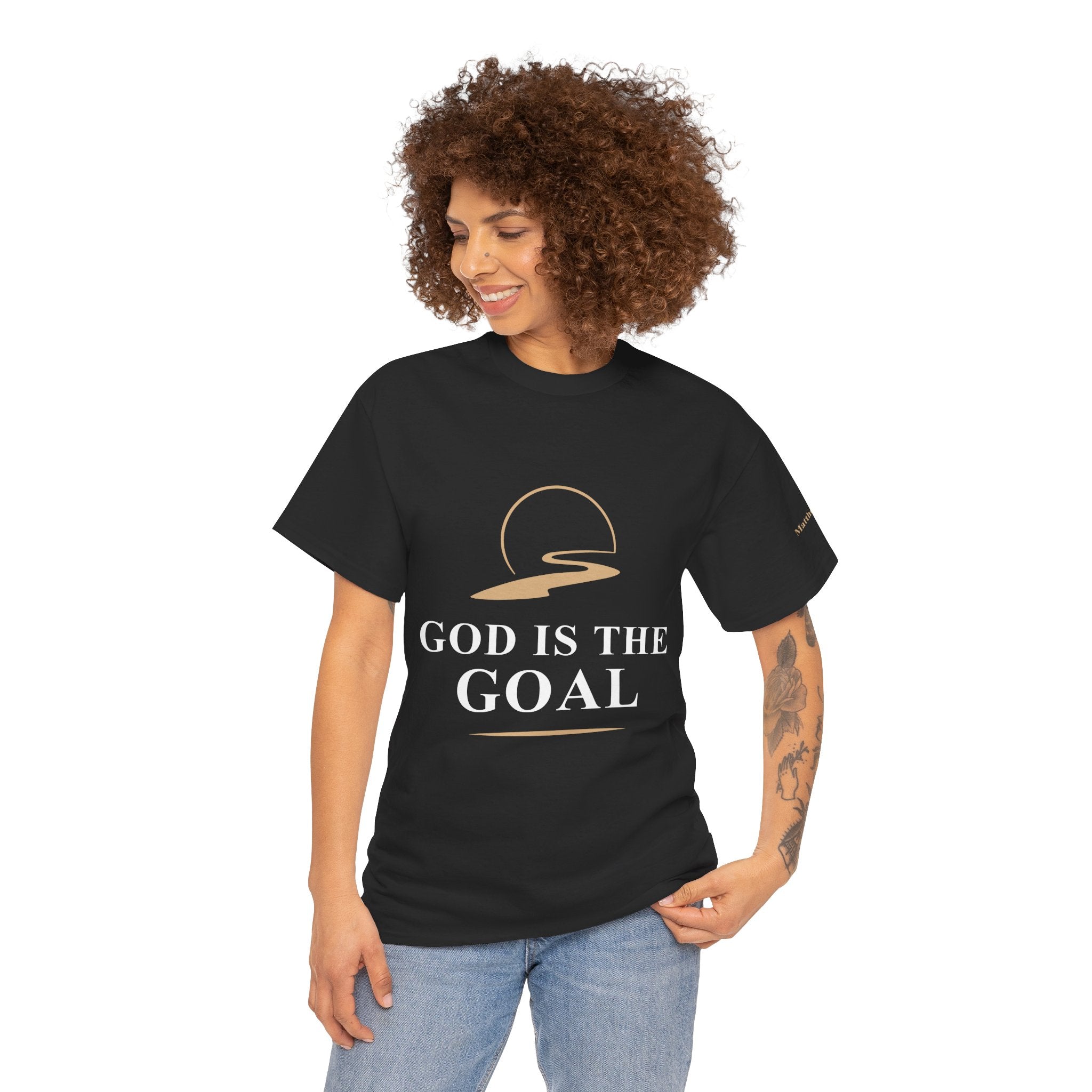 God is the Goal Unisex Heavy Cotton Tee