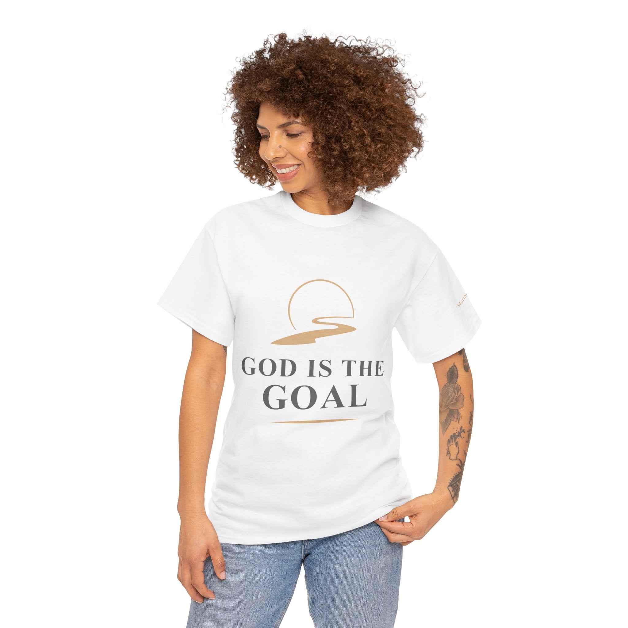 God is the Goal Unisex Heavy Cotton Tee