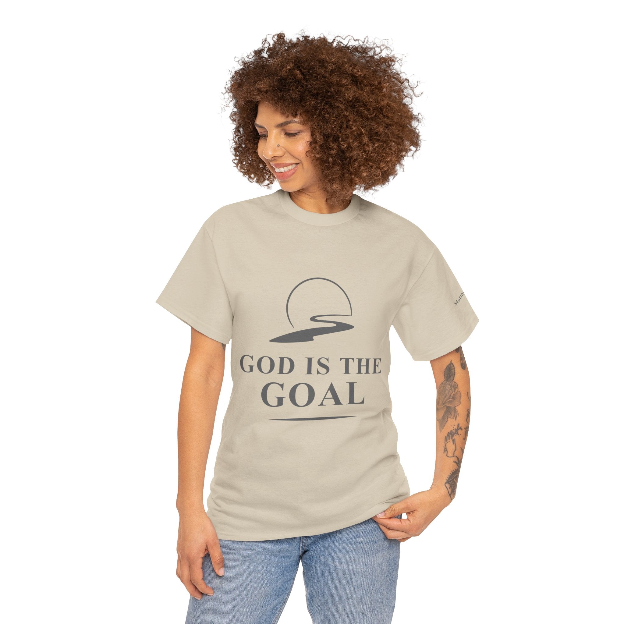 God is the Goal Unisex Heavy Cotton Tee