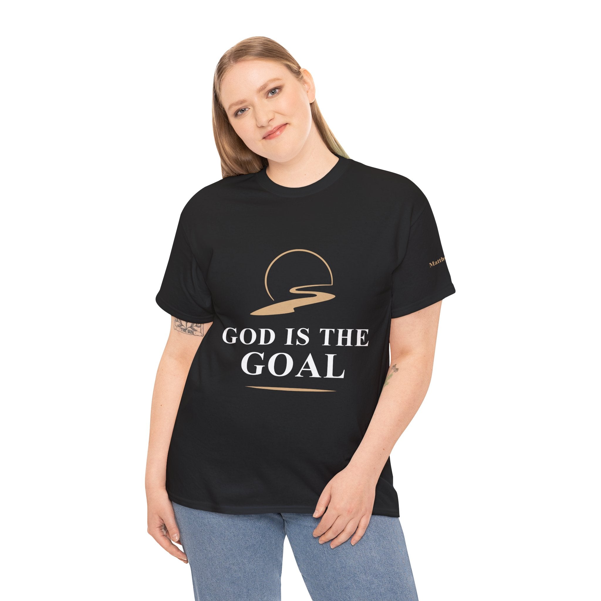 God is the Goal Unisex Heavy Cotton Tee