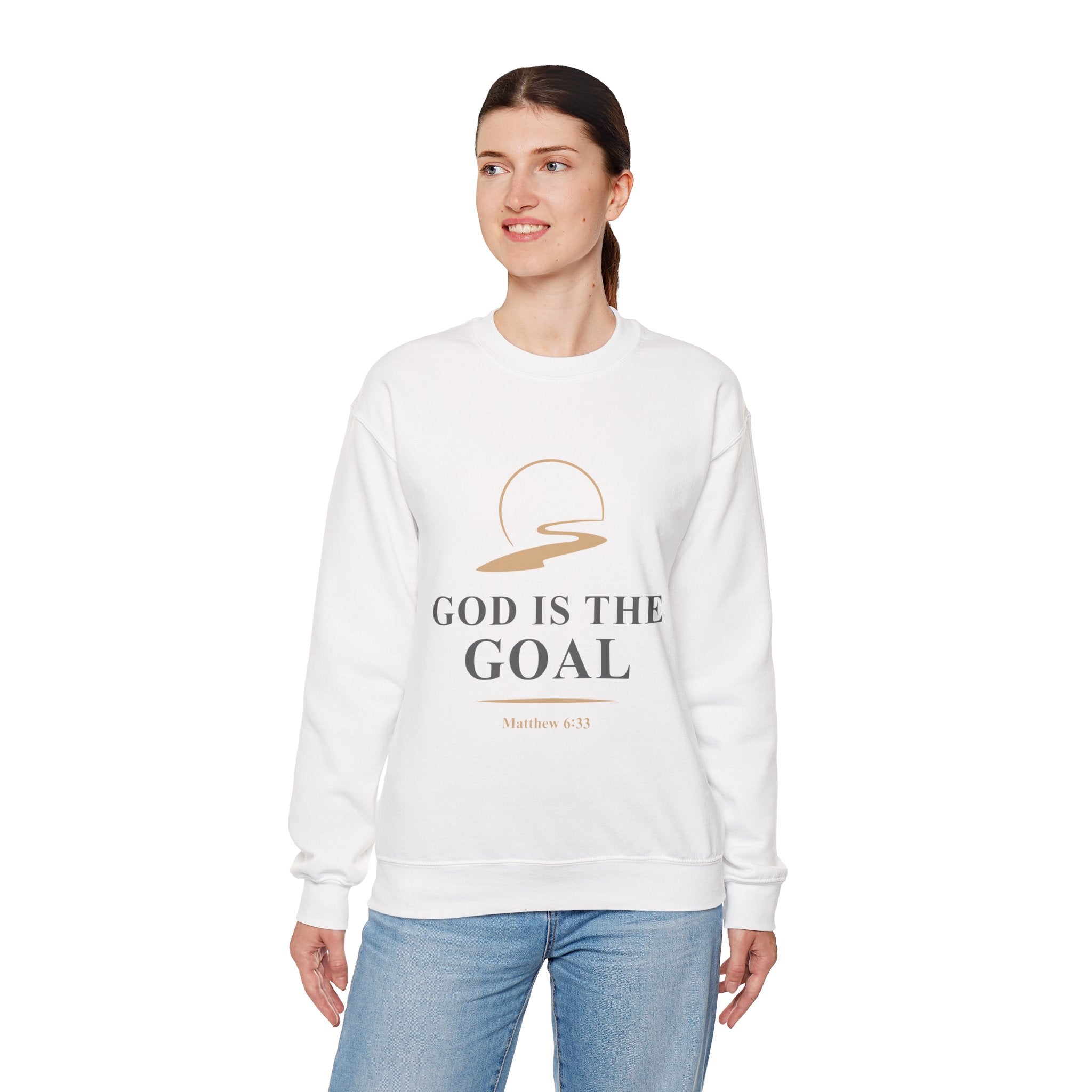 God is the Goal Crewneck Sweatshirt