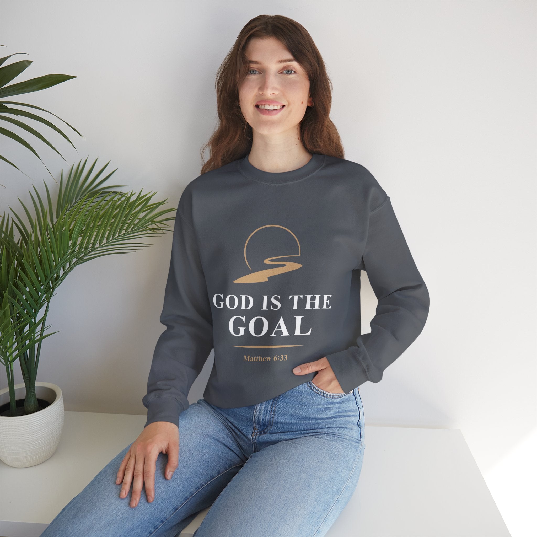 God is the Goal Crewneck Sweatshirt