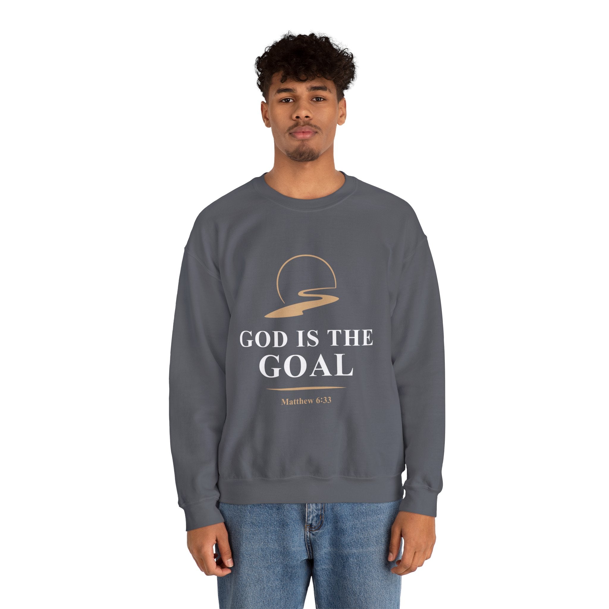 God is the Goal Crewneck Sweatshirt